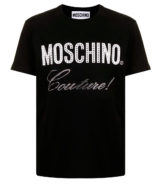 Camiseta Moschino logo con cristales
