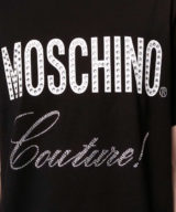 Camiseta Moschino logo con cristales