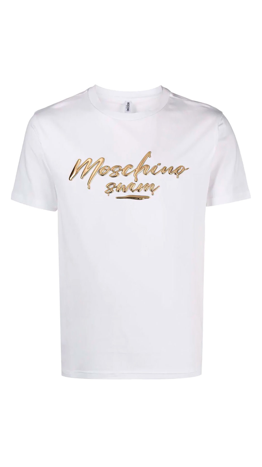 Camiseta moschino manga corta con logo en relieve