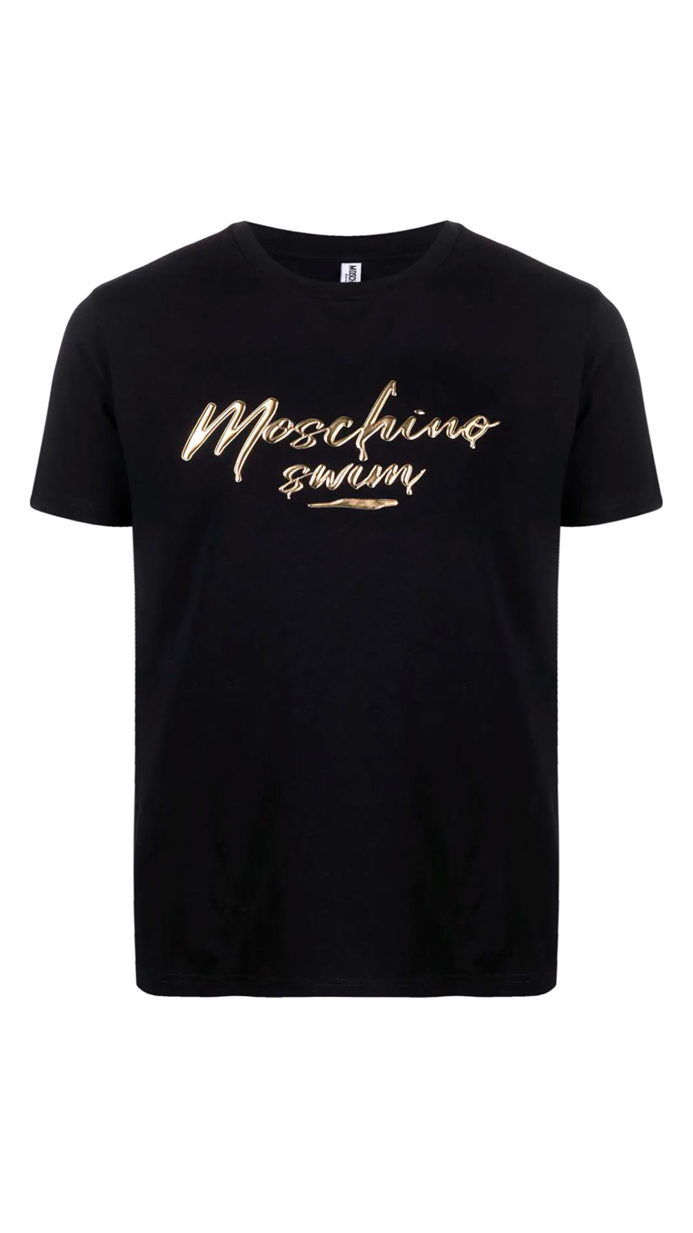 Camiseta moschino manga corta con logo en relieve
