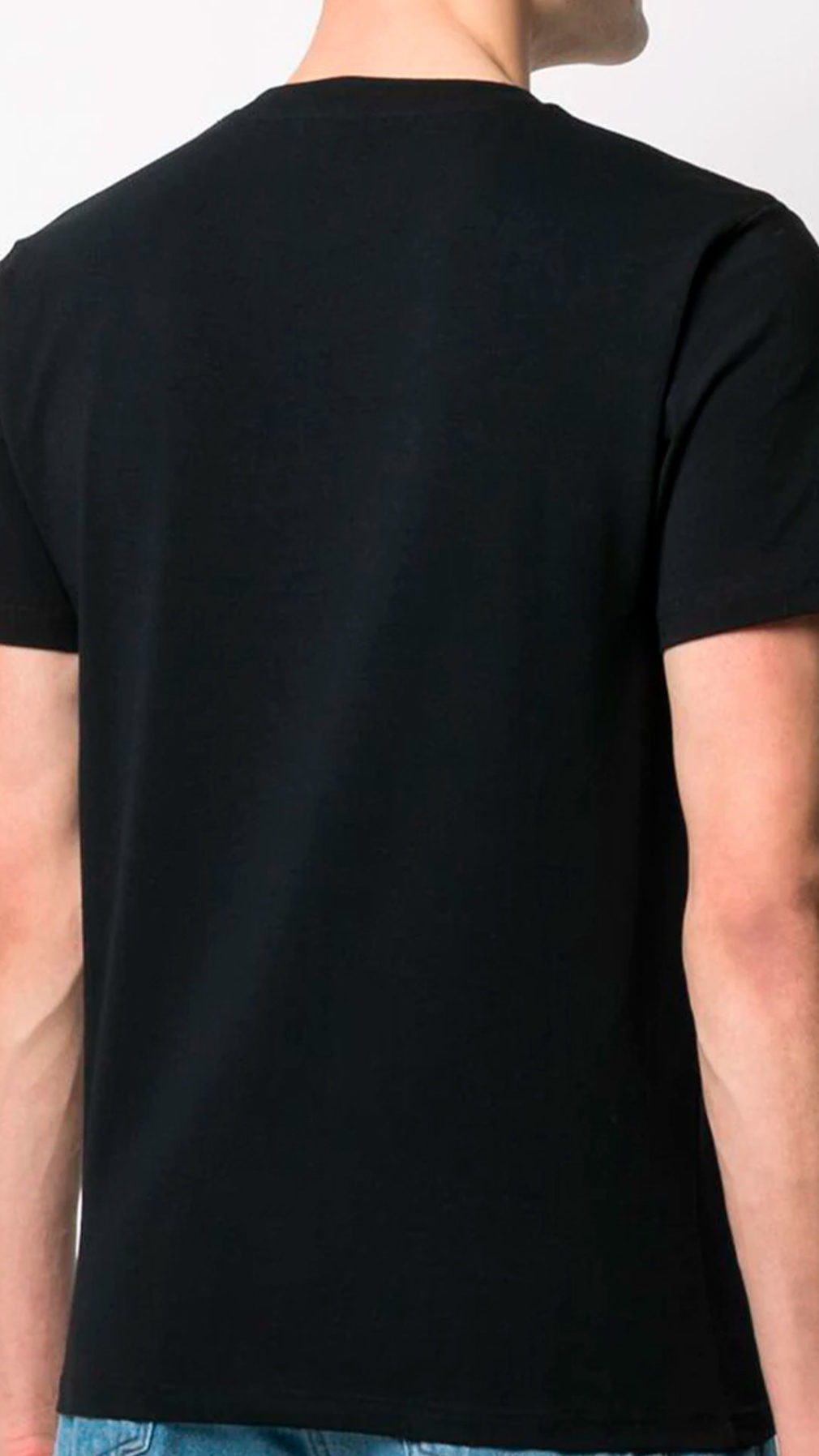 Camiseta moschino manga corta con logo en relieve
