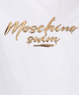 Camiseta moschino manga corta con logo en relieve