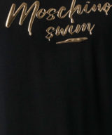 Camiseta moschino manga corta con logo en relieve