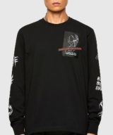 Camiseta diesel manga larga con estampado.