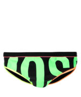 Bañador moschino modelo slip con logo en colores