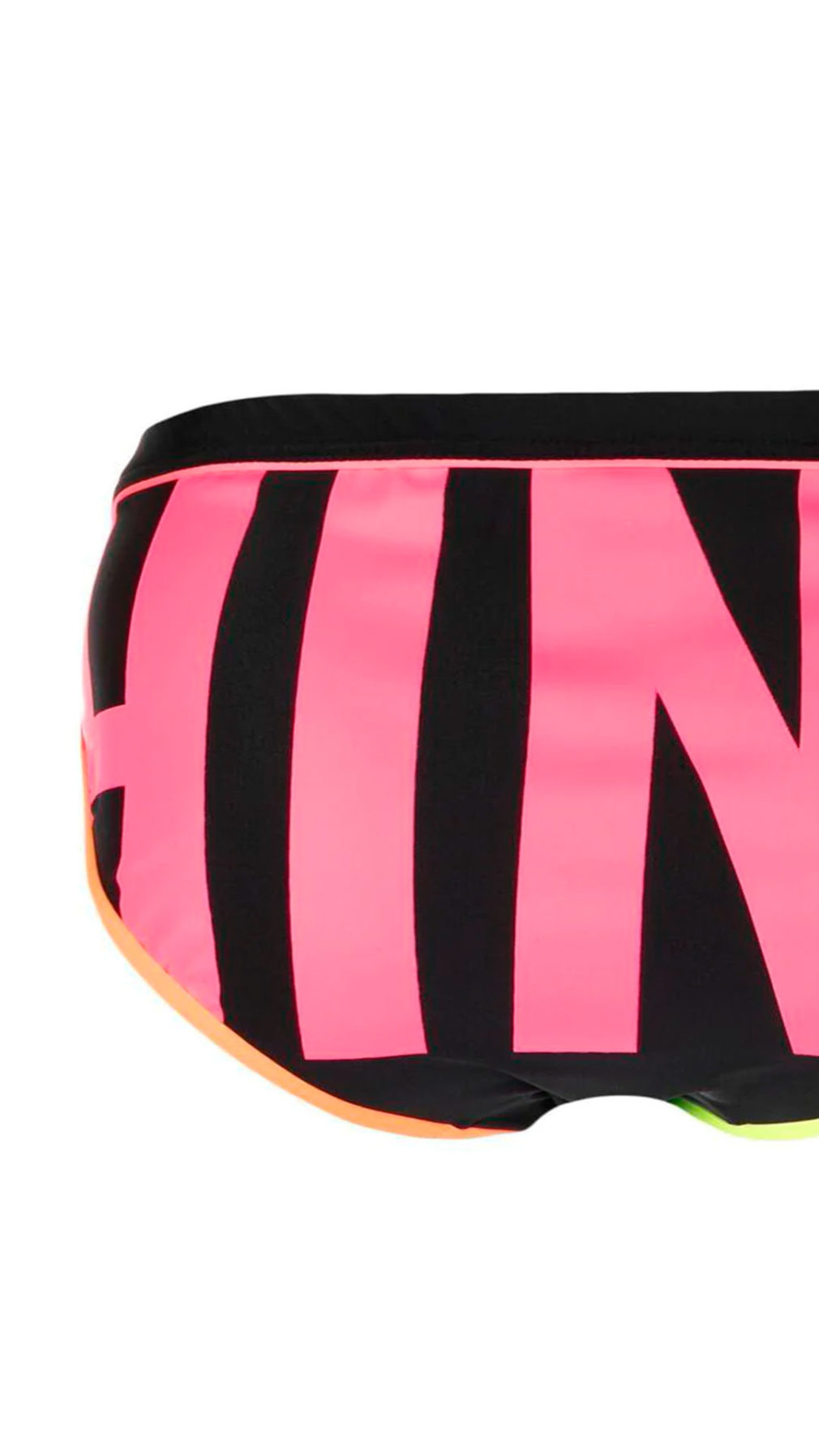 Bañador moschino modelo slip con logo en colores