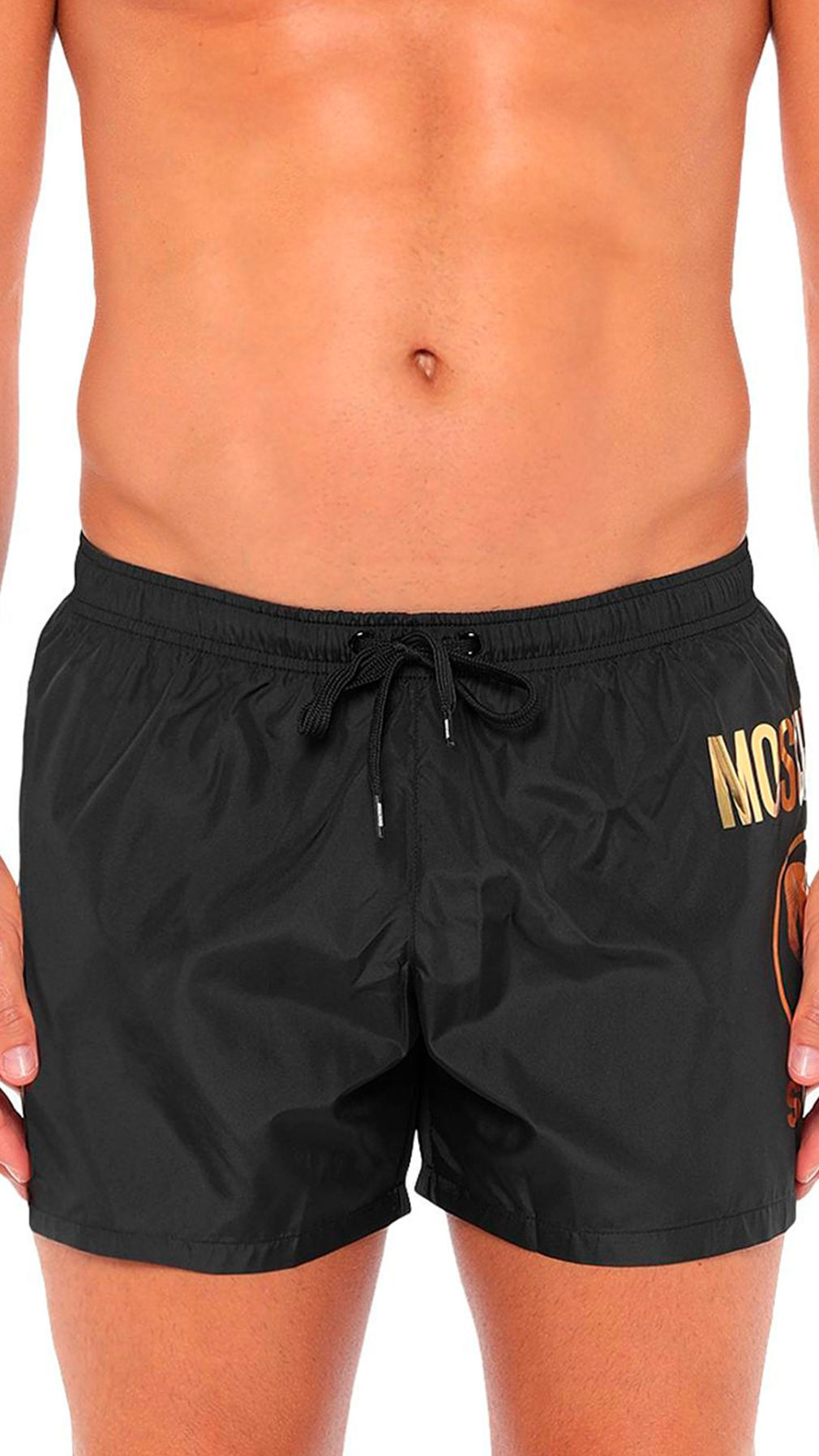 Bañador moschino largo medio logo en lateral
