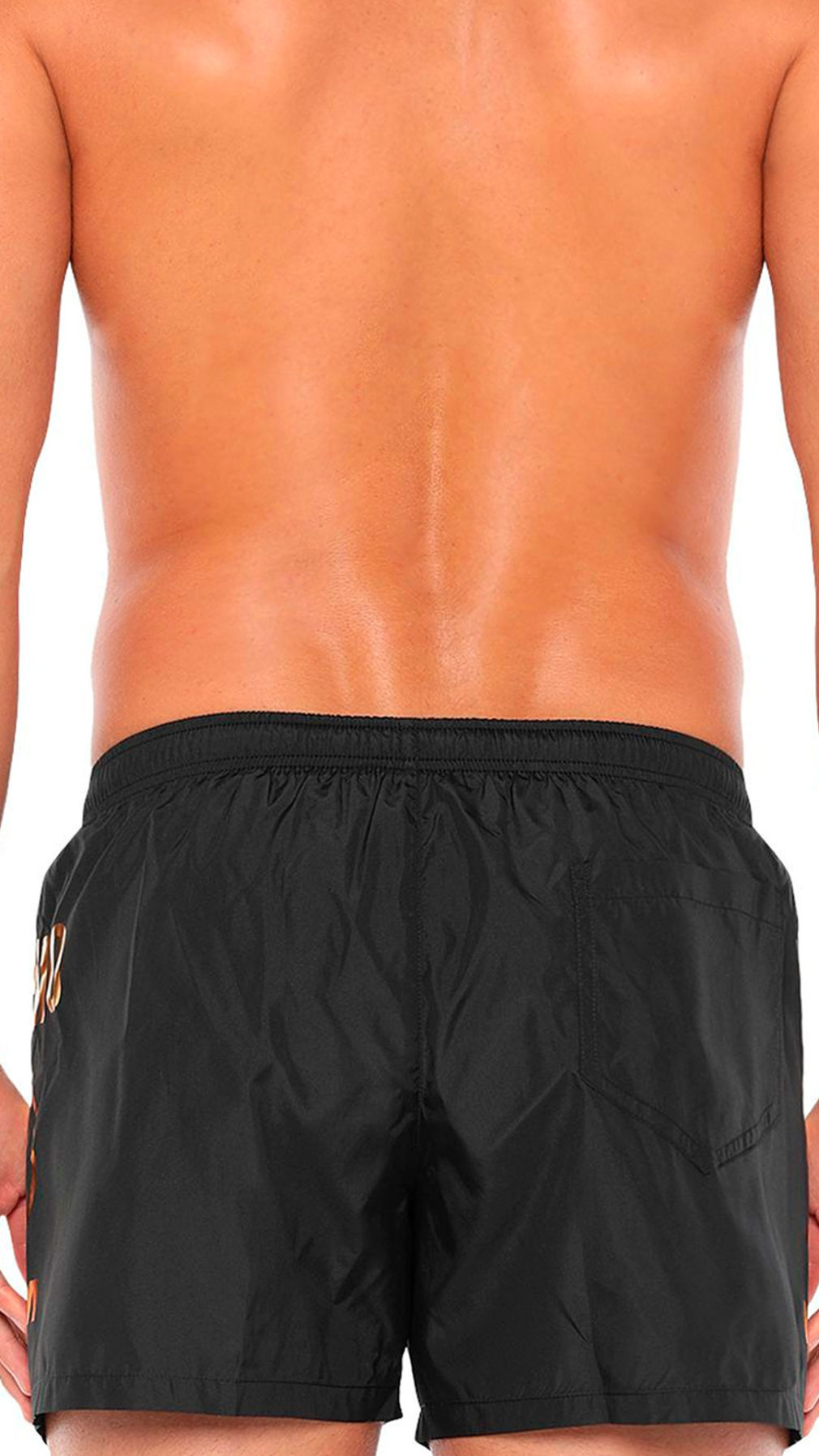 Bañador moschino largo medio logo en lateral