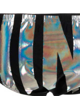 Bañador moschino modelo slip logo con letras plateadas