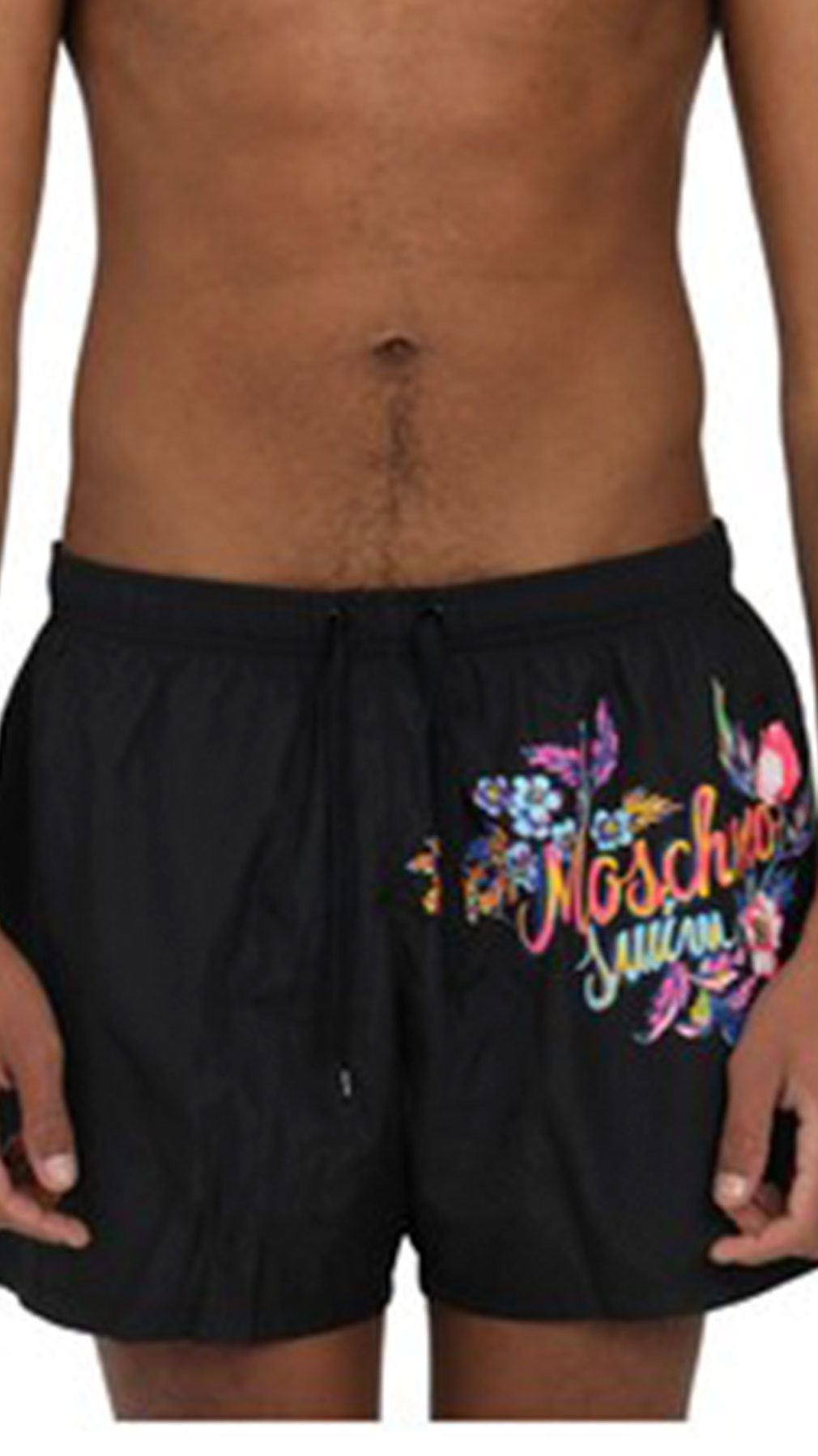 Bañador moschino largo medio  logo en el lateral