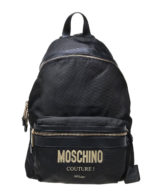 Mochila Moschino con logo en relieve dorado