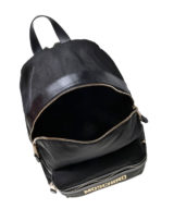 Mochila Moschino con logo en relieve dorado