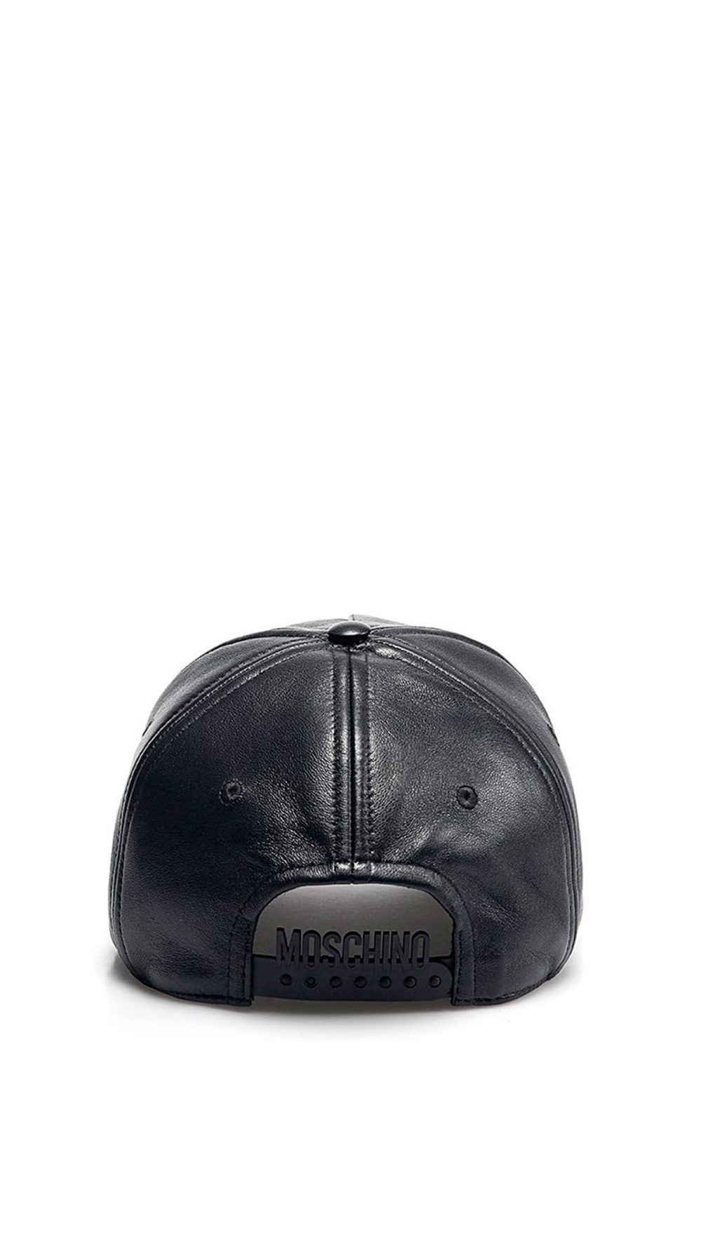 Gorra Moschino logo con pedrería en la parte delantera
