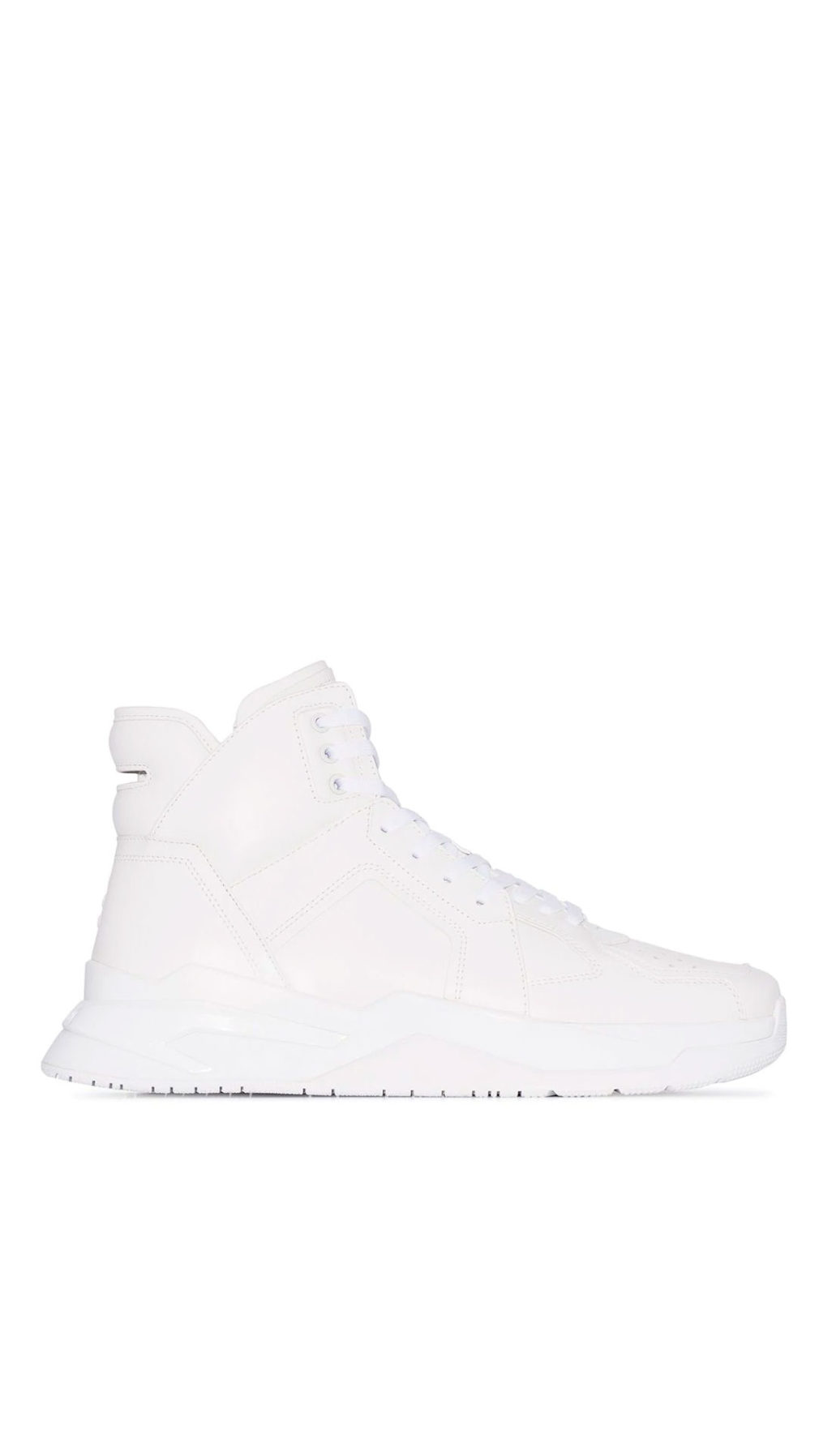 Deportiva balmain alta de piel