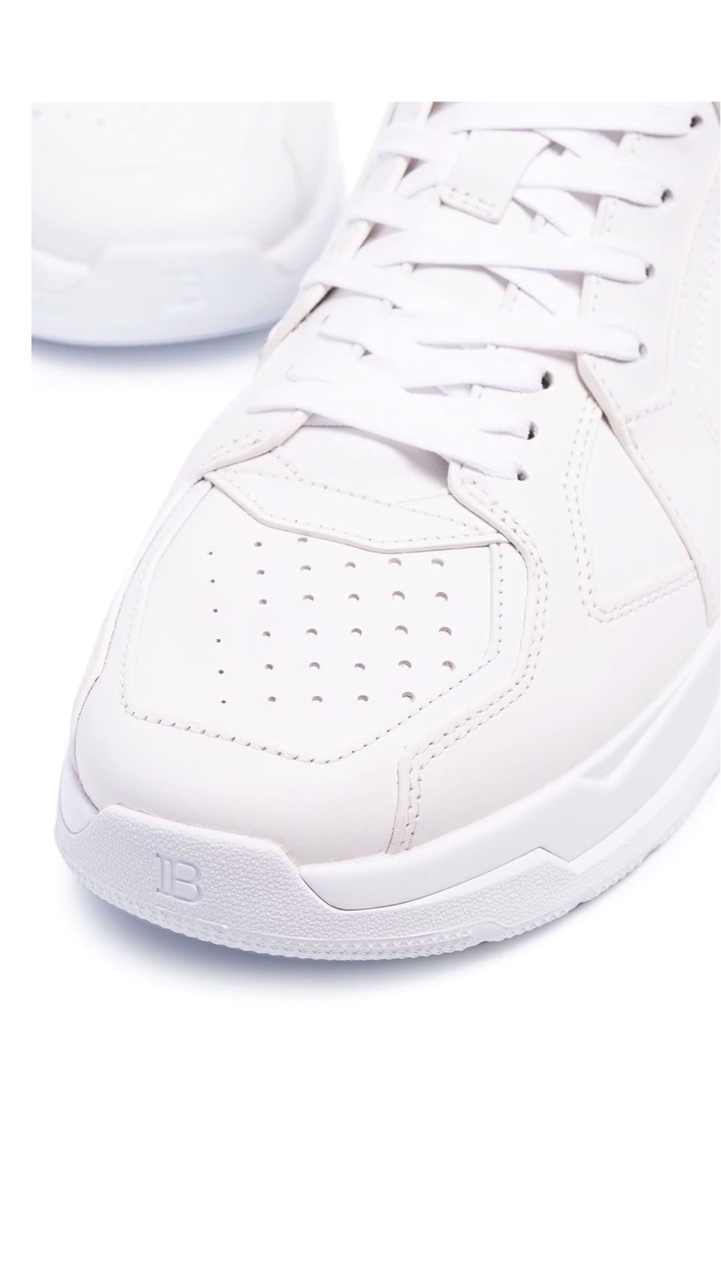 Deportiva balmain alta de piel