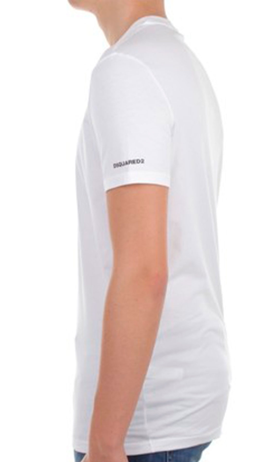 Camiseta dsquared2 manga corta básica con logo en el brazo