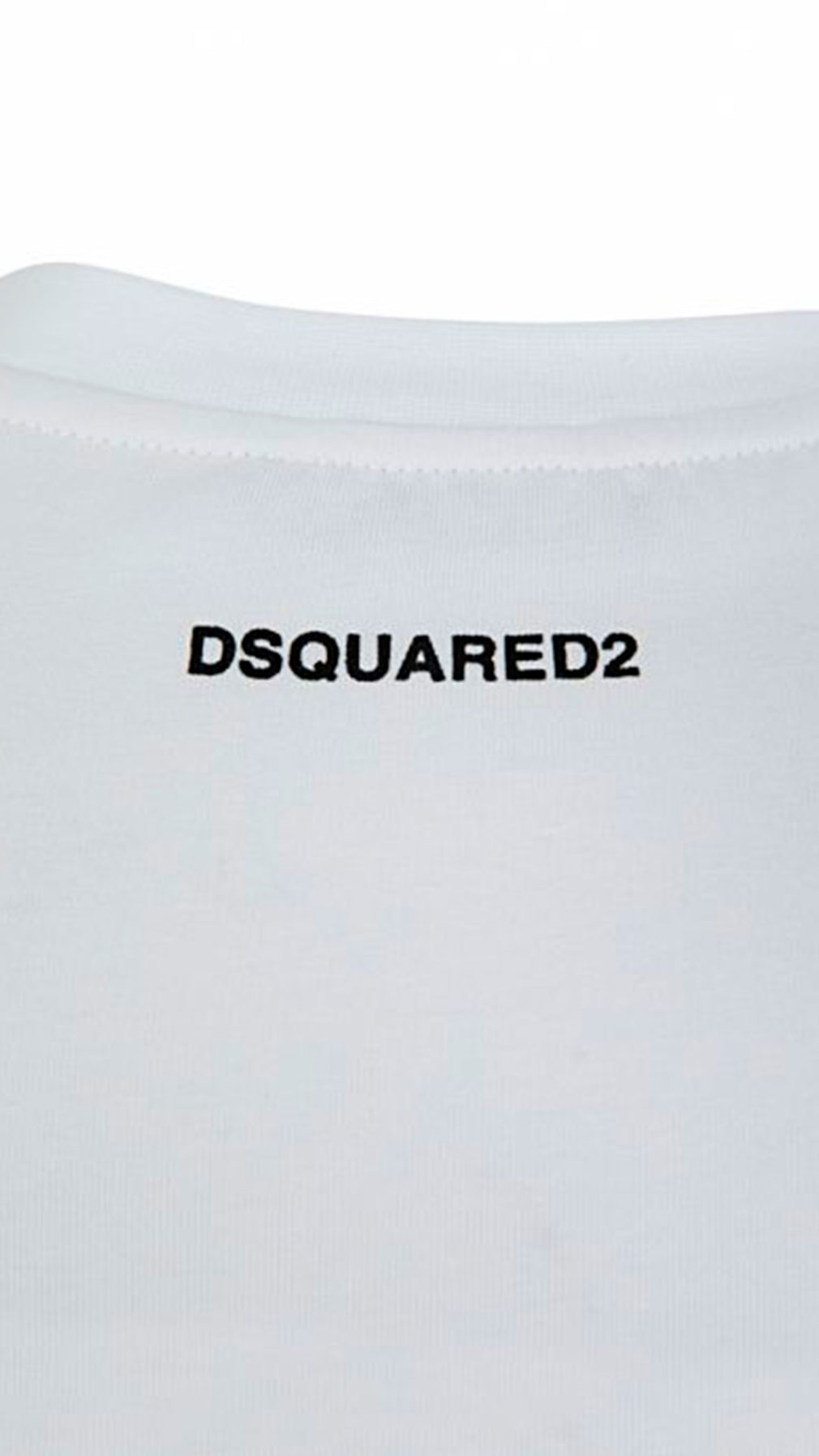 Camiseta dsquared2 manga corta básica con logo parte trasera