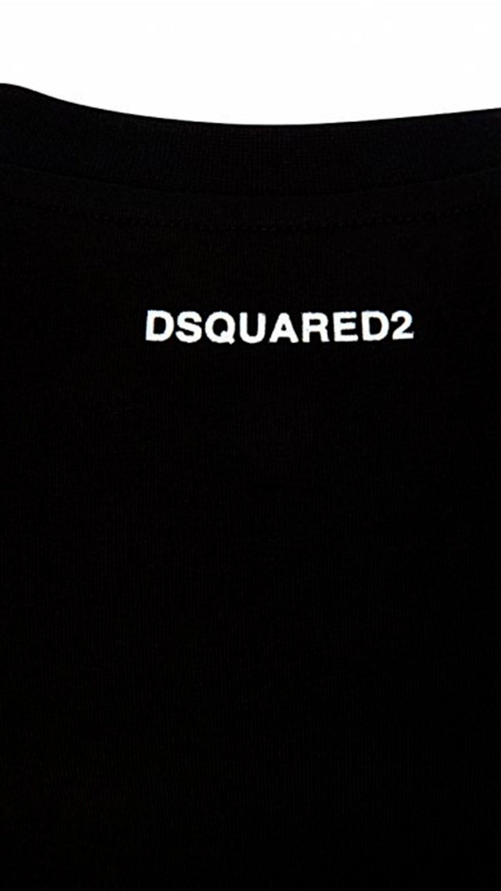 Camiseta dsquared2 manga corta básica con logo parte trasera