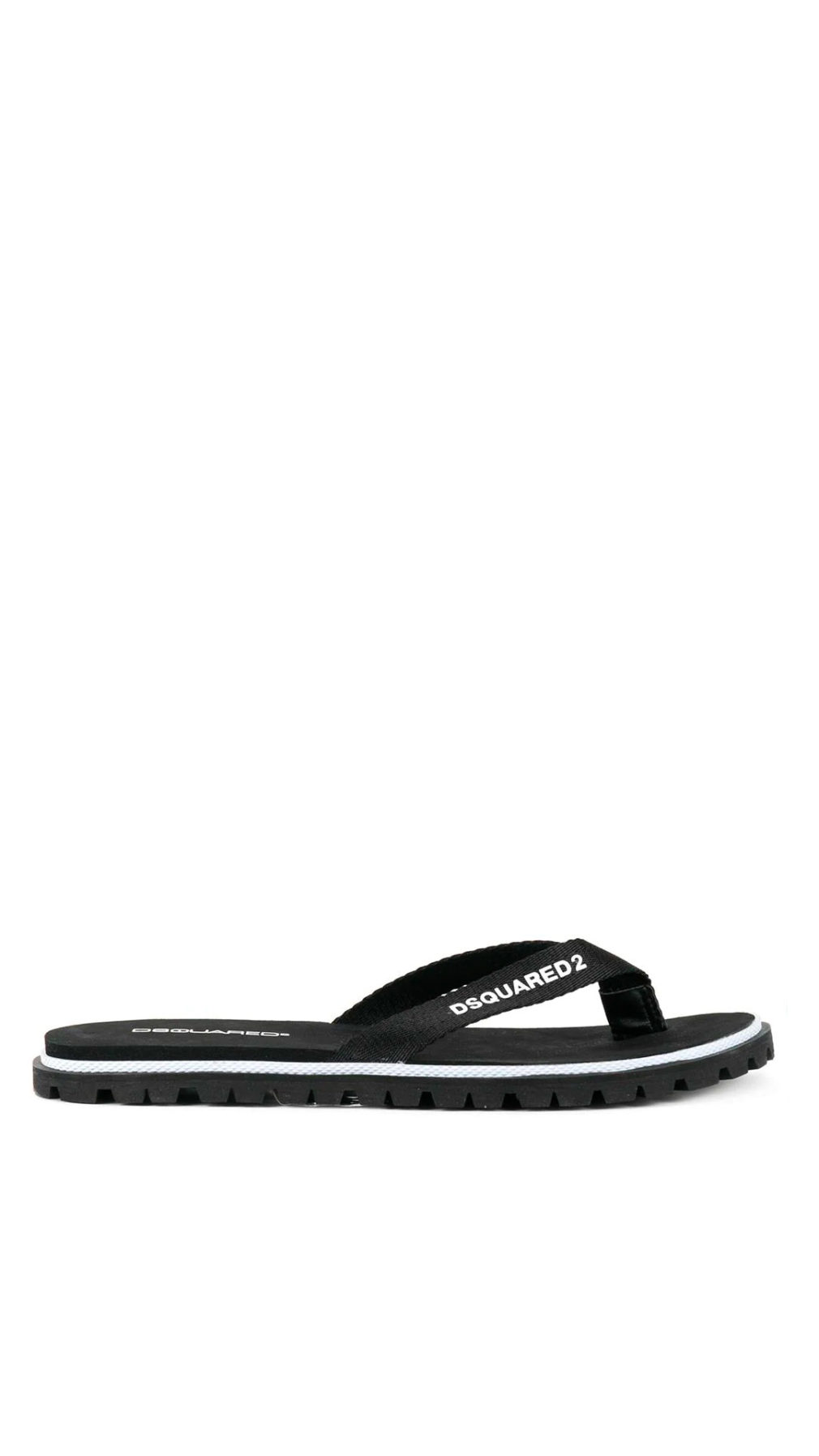 Chancla dsquared2 con logo en la tira