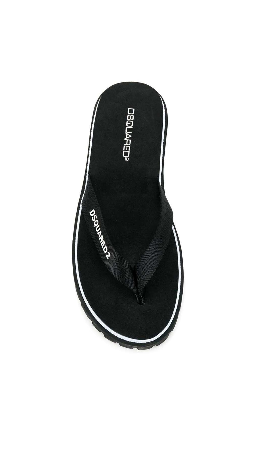 Chancla dsquared2 con logo en la tira