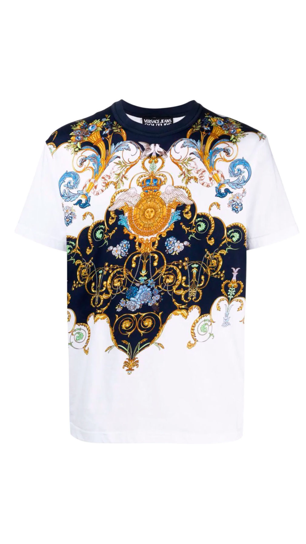 Camiseta versace jeans couture manga corta estampado barroco