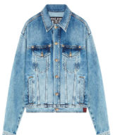 Chaqueta versace jeans couture vaquera logo bordado en espalda