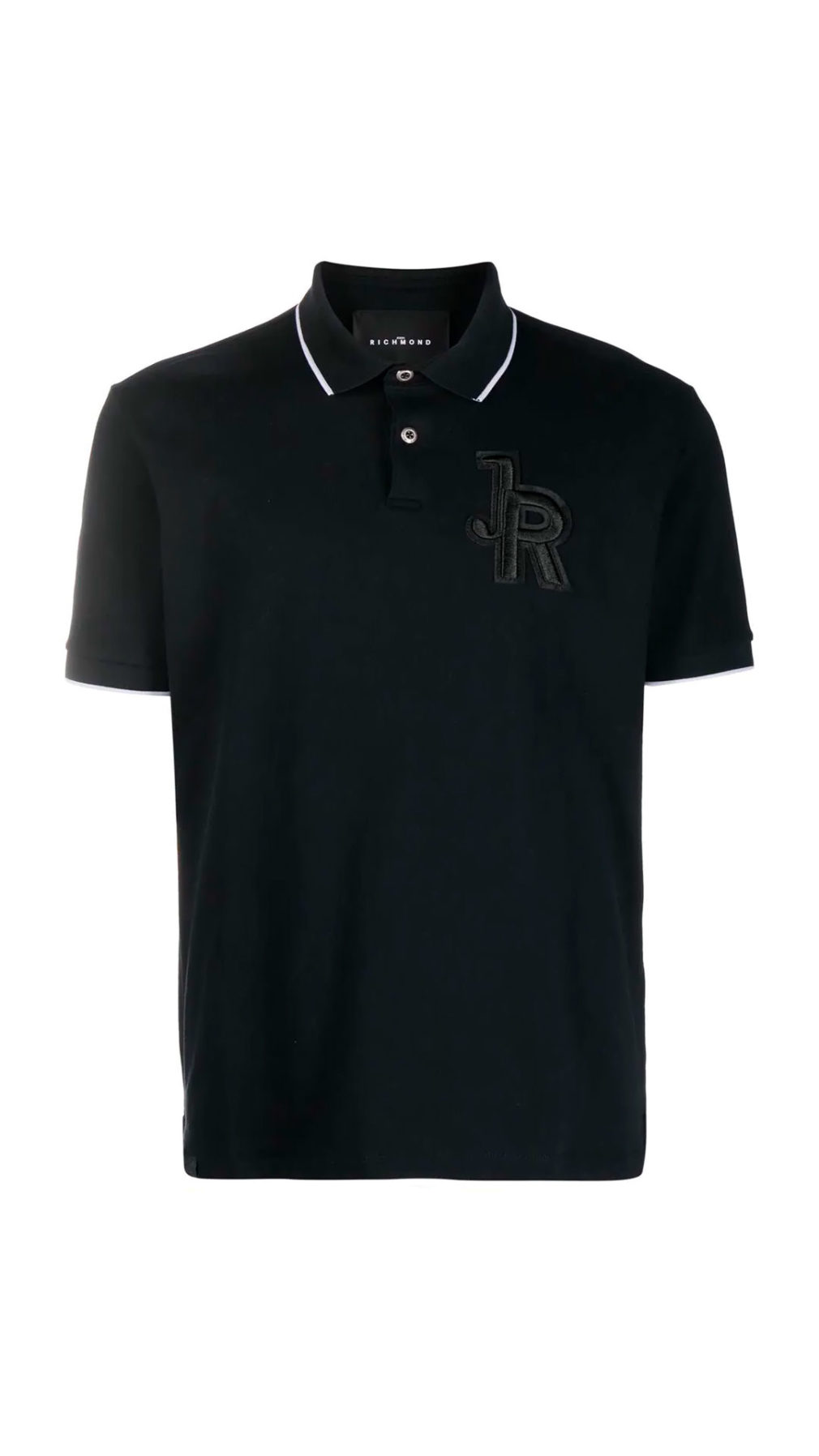 Polo john richmond manga corta logo bordado