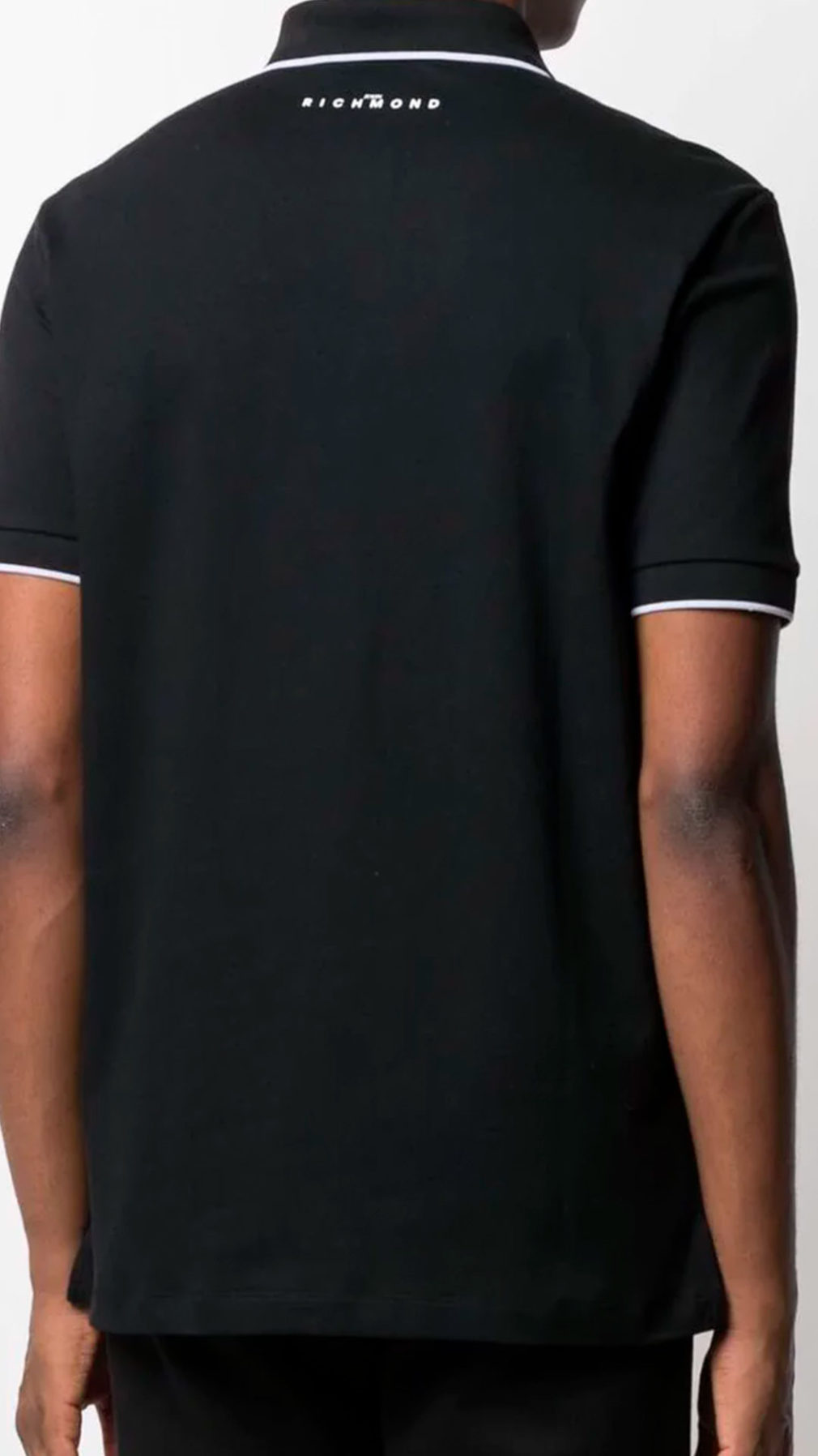 Polo john richmond manga corta logo bordado