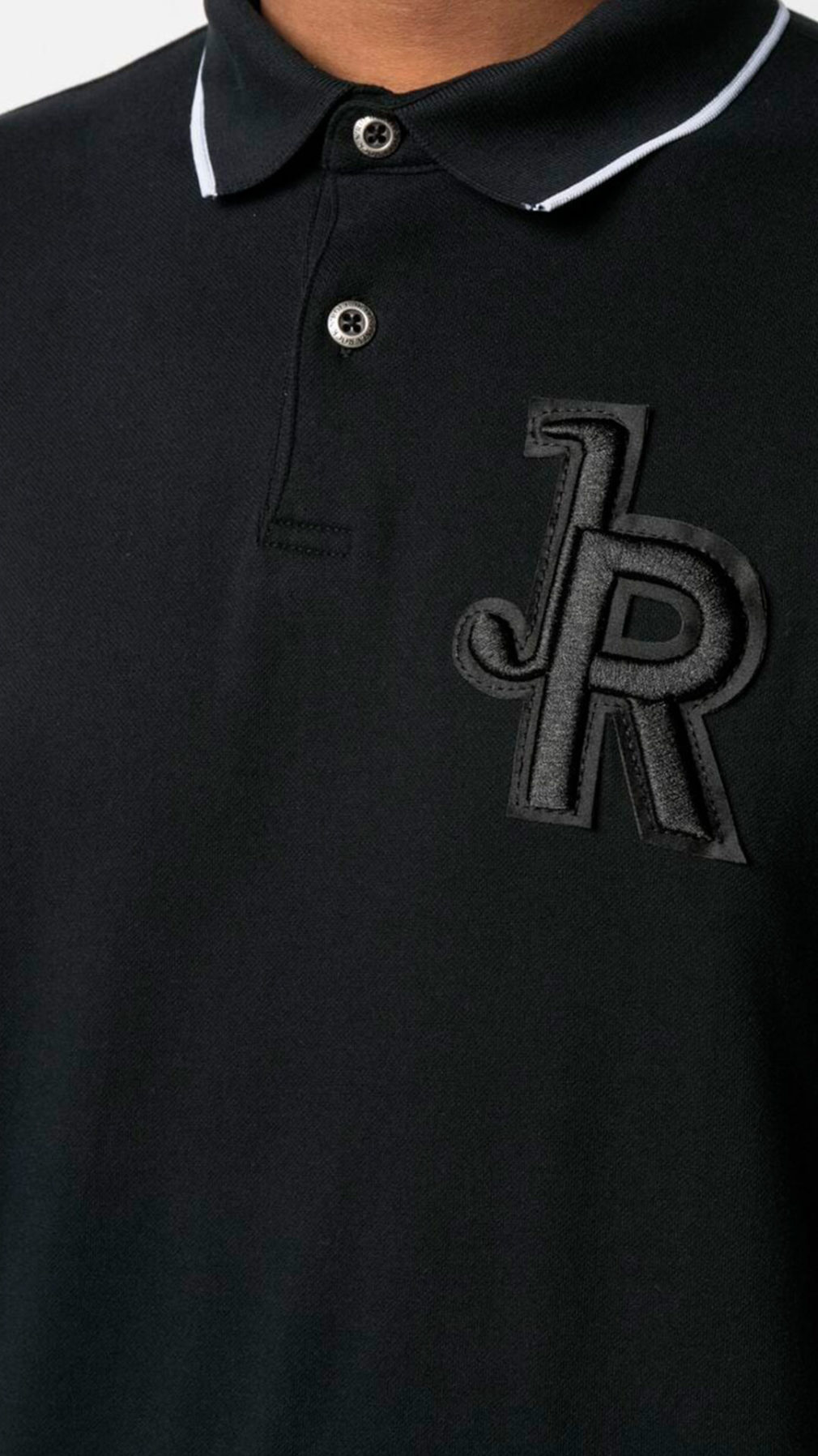 Polo john richmond manga corta logo bordado