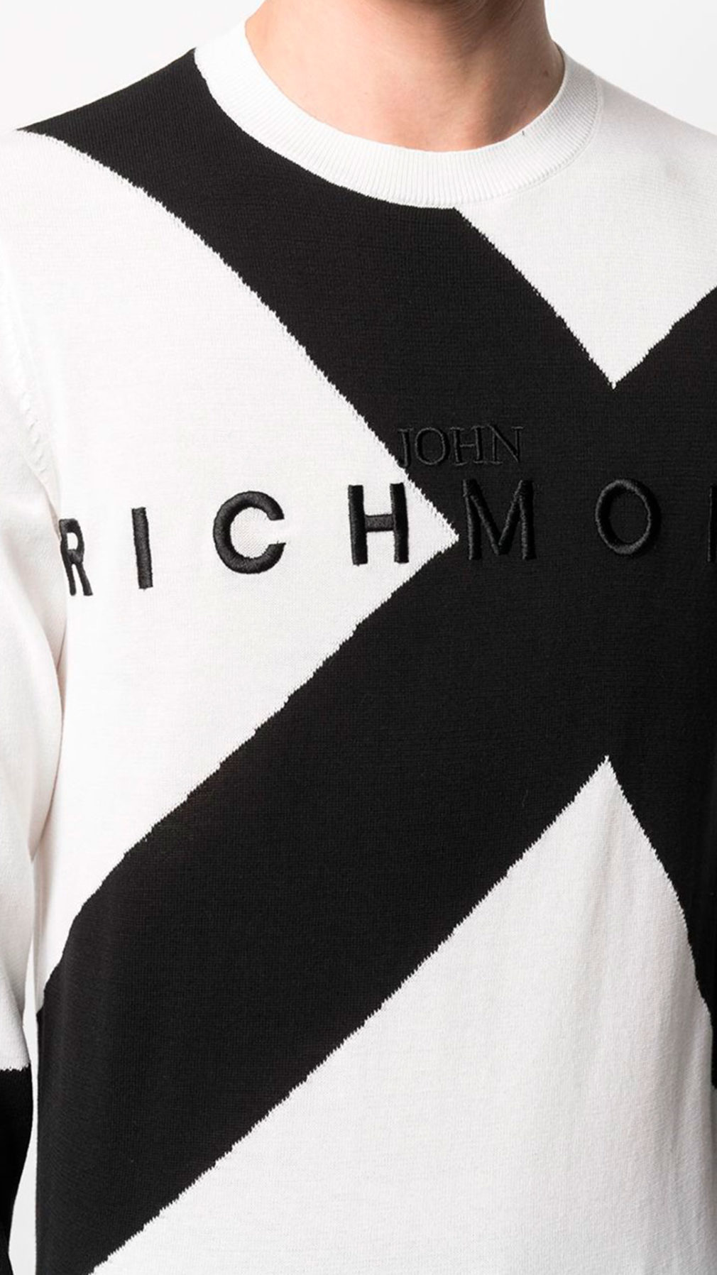 Jersey john richmond de lana con logo bordado