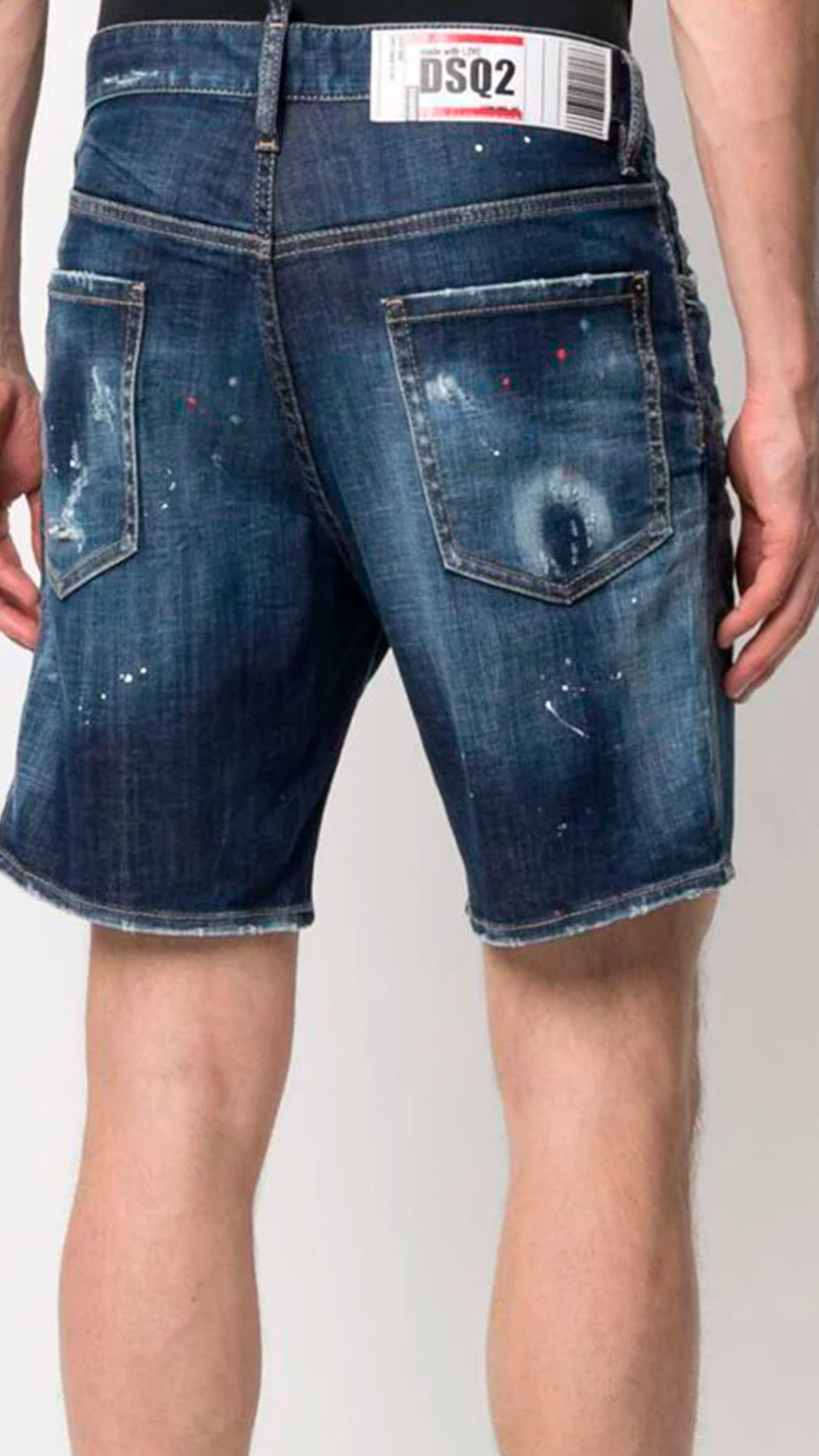 Bermudas dsquared2 tejanas efecto envejecido