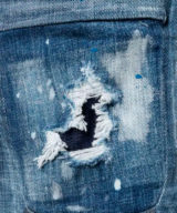 Bermudas dsquared2 tejanas efecto envejecido