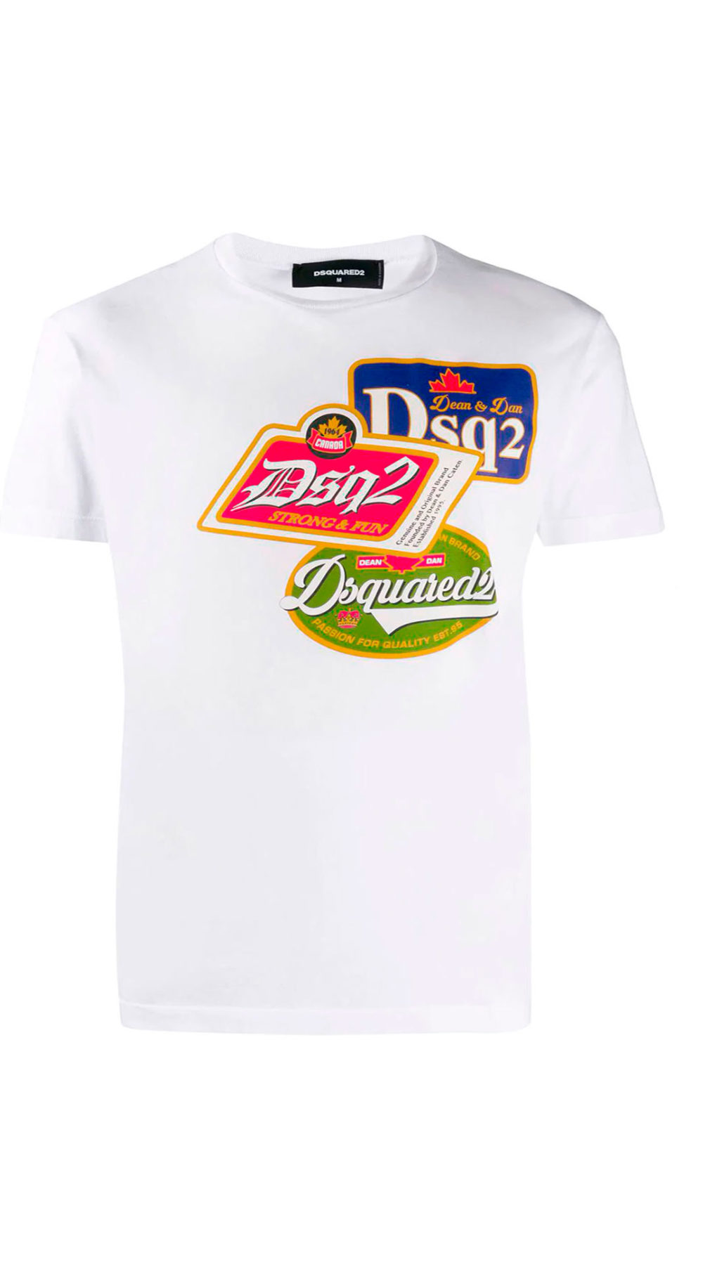 Camiseta dsquared2 con logo estampados