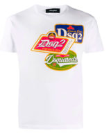 Camiseta dsquared2 con logo estampados