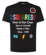 Camiseta Dsquared2 logo multi color