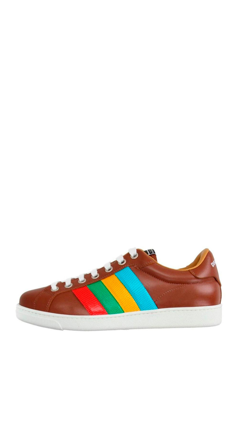 Deportiva dsquared2 con franjas en laterales de colores