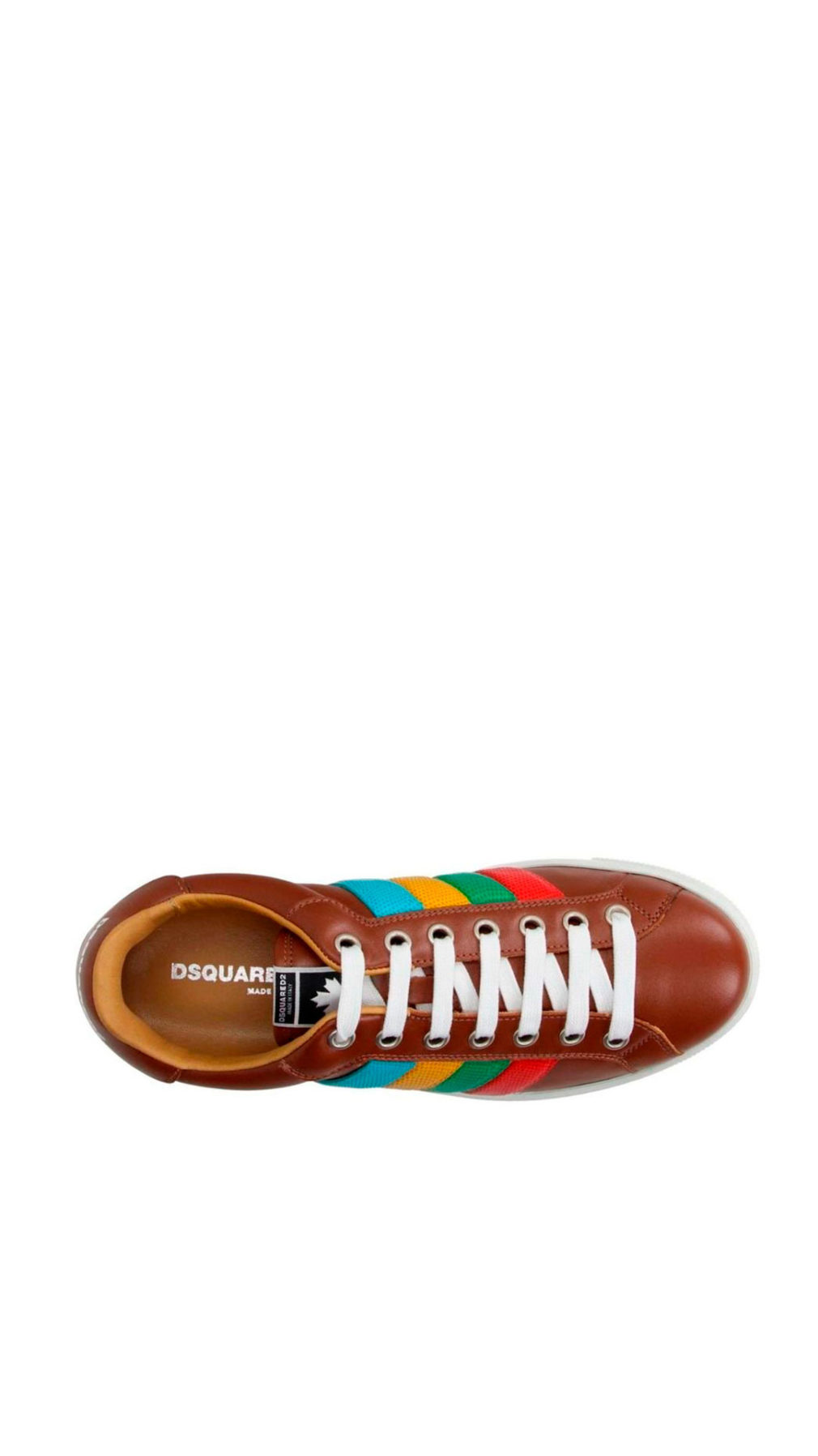 Deportiva dsquared2 con franjas en laterales de colores