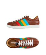 Deportiva dsquared2 con franjas en laterales de colores