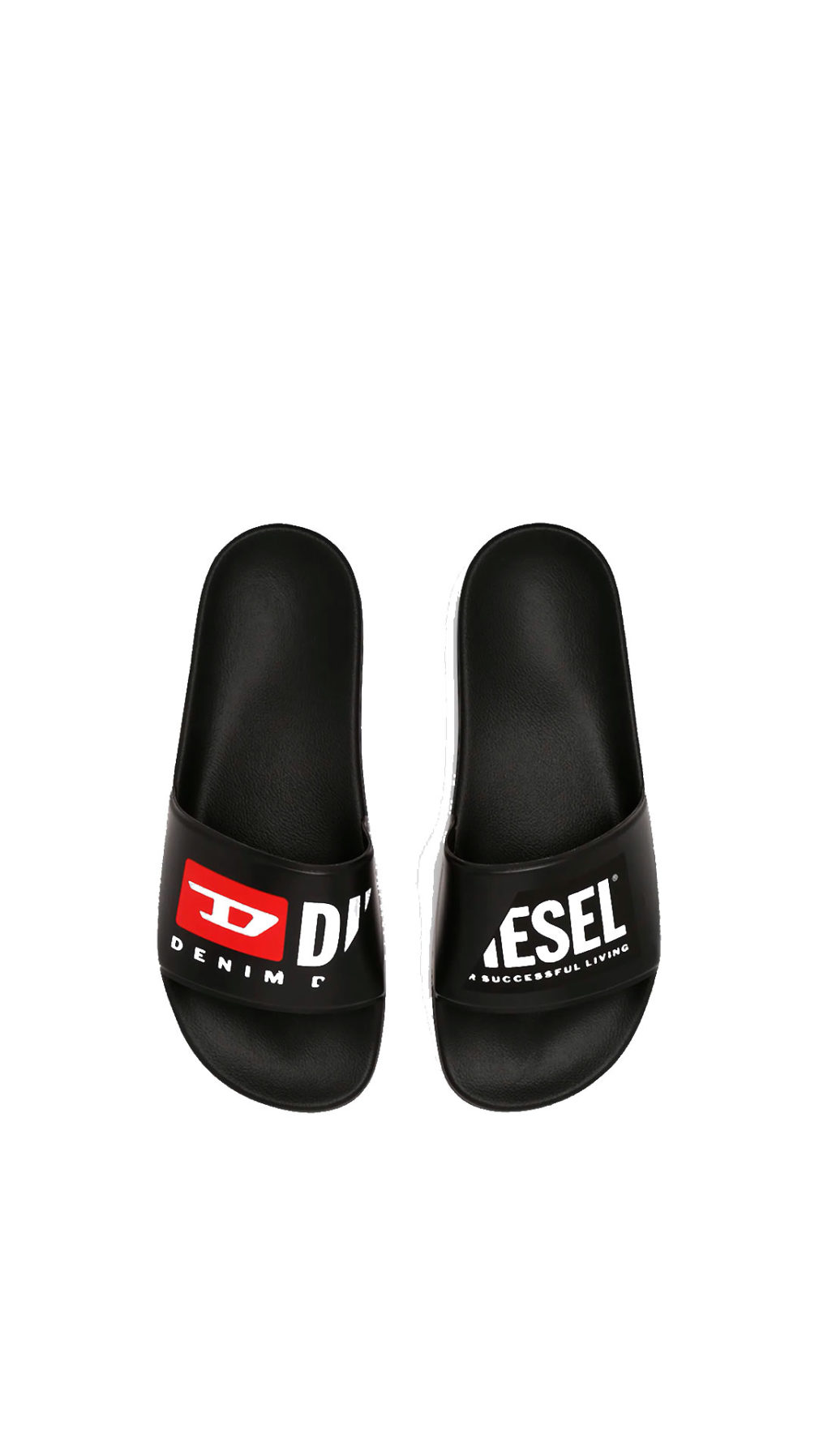Chancla diesel con logotipos distintos