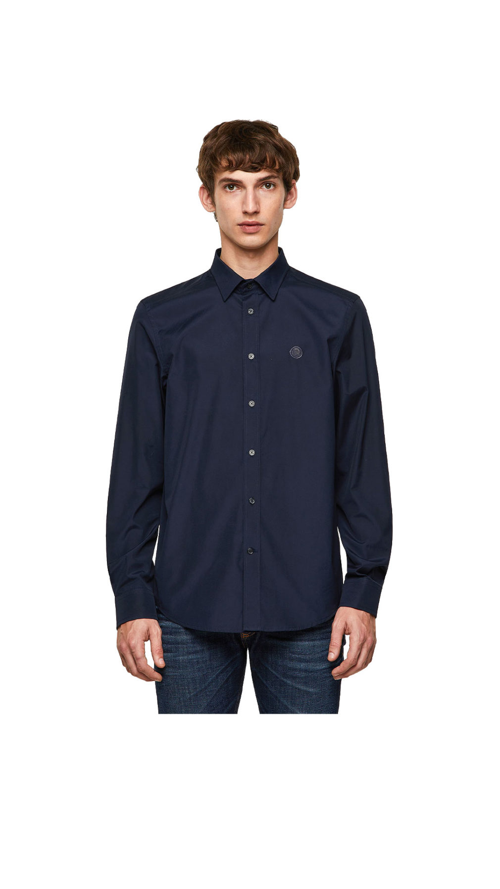 Camisa Diesel básica logotipo Mohawk color azul