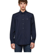 Camisa Diesel básica logotipo Mohawk color azul