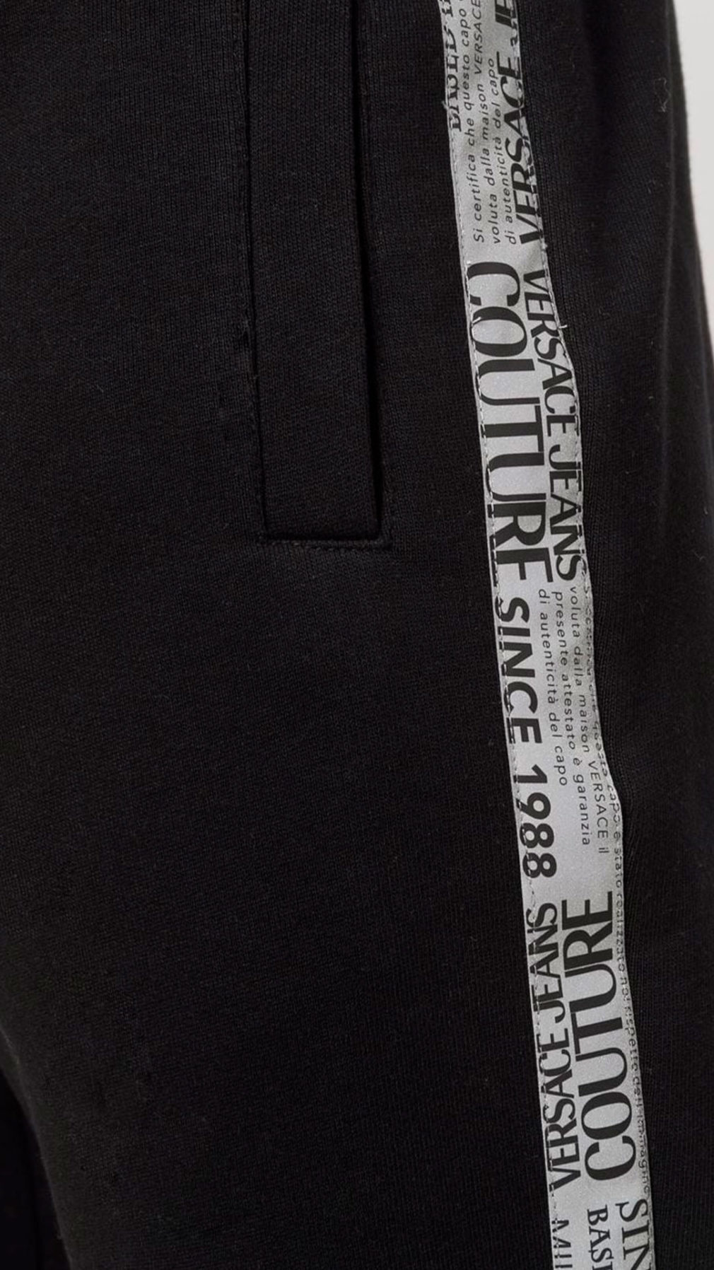 Pantalón Versace Jeans Couture con cinta lateral con logo