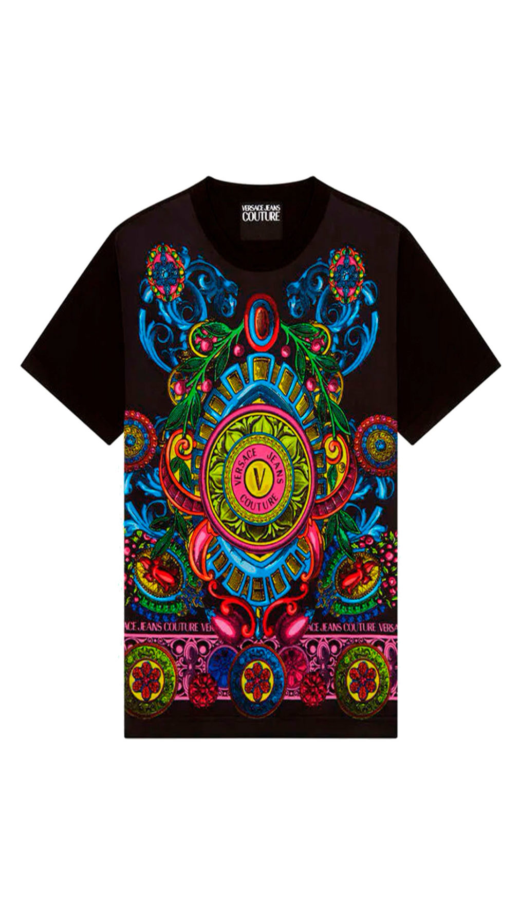 Camiseta Versace Jeans Couture estampado logo parte delantera