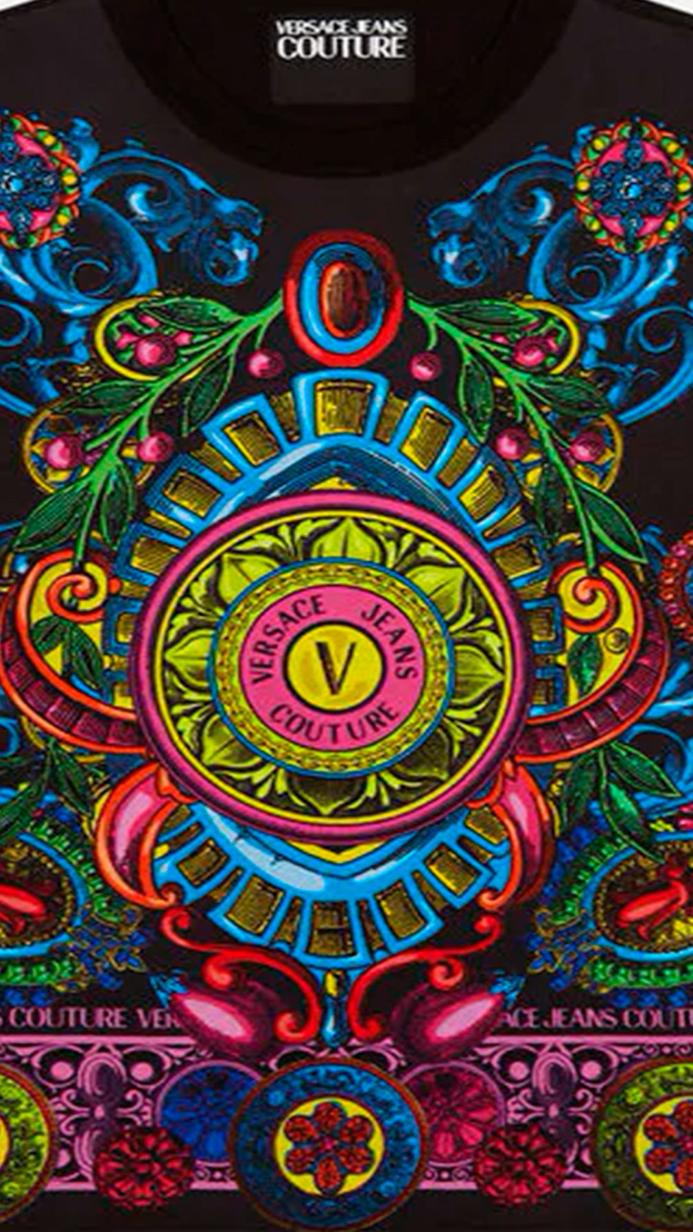 Camiseta Versace Jeans Couture estampado logo parte delantera