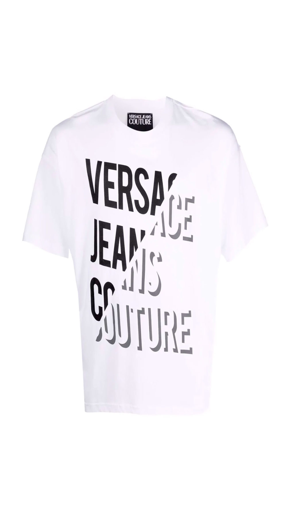 Camiseta con logo Versace Jeans Couture estampado en la parte delantera