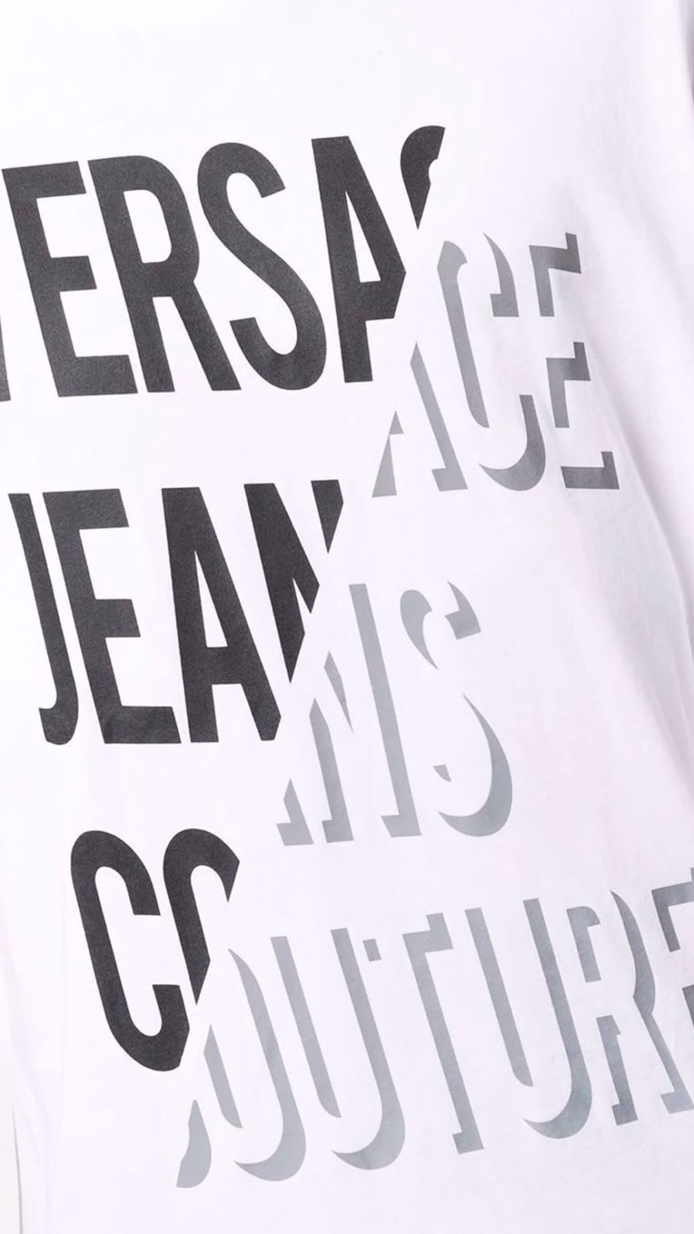 Camiseta con logo Versace Jeans Couture estampado en la parte delantera