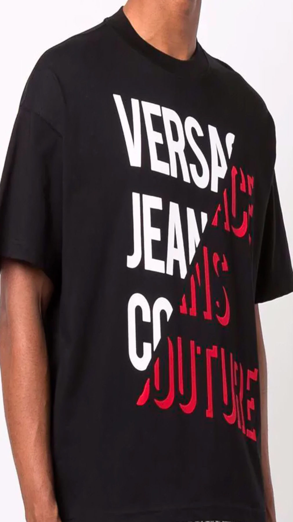 Camiseta con logotipo Versace Jeans Couture estampado en la parte delantera