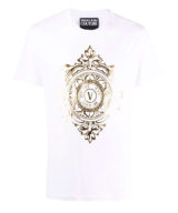 Camiseta Versace Jeans Couture con logotipo en parte delantera dorado