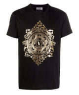 Camiseta Versace Jeans Couture con logotipo en parte delantera dorado