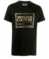 Camiseta Versace Jeans Couture con logo estampado en dorado